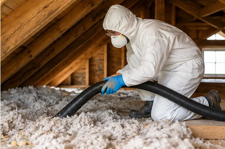 Professional attic cleanup after rodent activity
